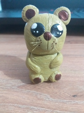 Clay Bear Figure